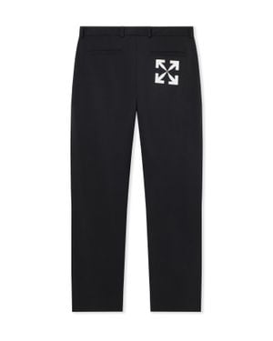 Off-White c/o Virgil Abloh Single Arrow Straight Chino Trousers - Black