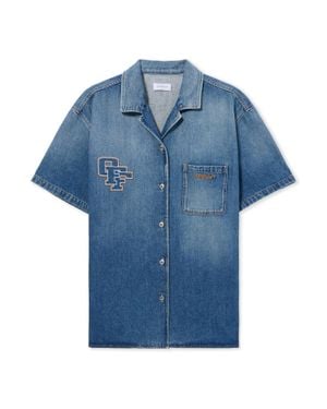 Off-White c/o Virgil Abloh Royal Patch Denim Dress - Blue