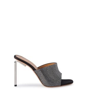 Off-White c/o Virgil Abloh Shiny High Allen Satin Mule - White
