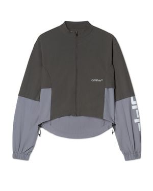 Off-White c/o Virgil Abloh Dark Off Parachute Jacket - Grigio