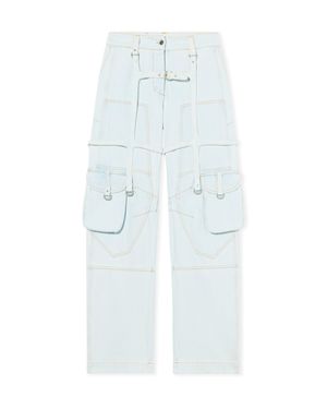 Off-White c/o Virgil Abloh Cargo Denim Pants - White