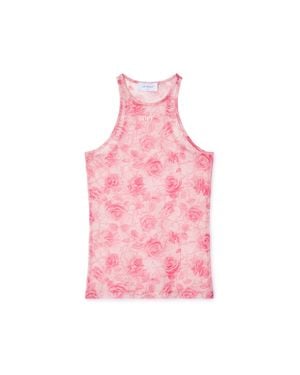 Off-White c/o Virgil Abloh Off Stamp Roses Tank Top - Pink