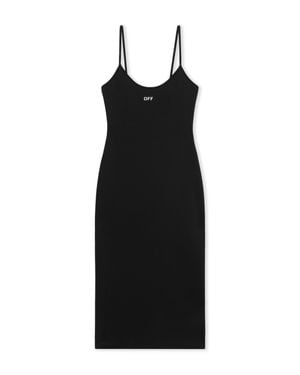 Off-White c/o Virgil Abloh Sleek Strappy Midi Dress - Black