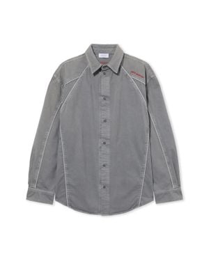 Off-White c/o Virgil Abloh Garment-Dyed Sporty Shirt - Grey