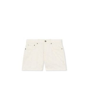 Off-White c/o Virgil Abloh Star Jacquard Doll Denim Shorts - White