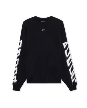Off-White c/o Virgil Abloh Spray Can Arrow Skate Sweatshirt - Black