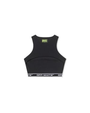 Off-White c/o Virgil Abloh Logoband Cut-Out Top - Black