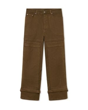 Off-White c/o Virgil Abloh Gothic Drill Relaxed Trousers - Green