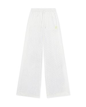 Off-White c/o Virgil Abloh Off Stamp Wide-Leg Trousers - White