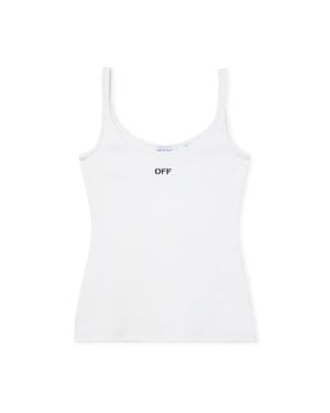 Off-White c/o Virgil Abloh Off Stamp Rib Tank Top - White