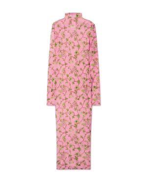 Off-White c/o Virgil Abloh Ramage Tulle Long Dress - Pink