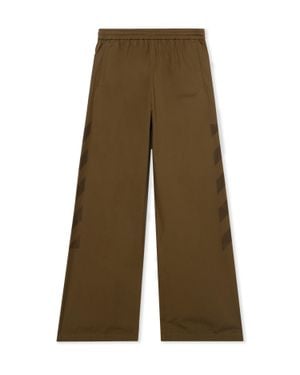 Off-White c/o Virgil Abloh Diagonal Cotton Trackpants - Green