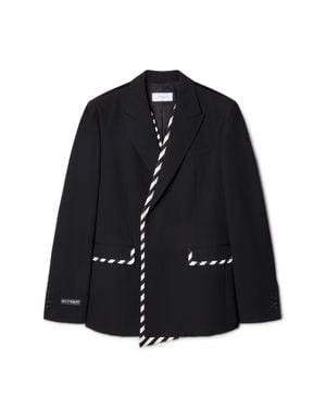 Off-White c/o Virgil Abloh Origami Wool Db Jkt - Black