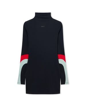 Off-White c/o Virgil Abloh Lycra Color Insert Mini Dress - Blue