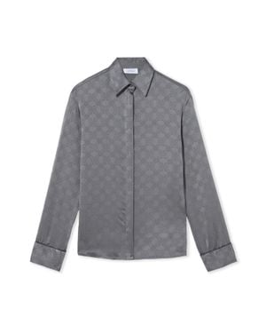 Off-White c/o Virgil Abloh Monogram Jacquard Shirt - Gray