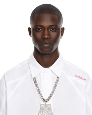 Off-White c/o Virgil Abloh Bling Strass Arrow Chain - White
