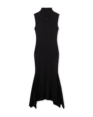 Off-White c/o Virgil Abloh Fluid Sleeveless Midi Dress - Black