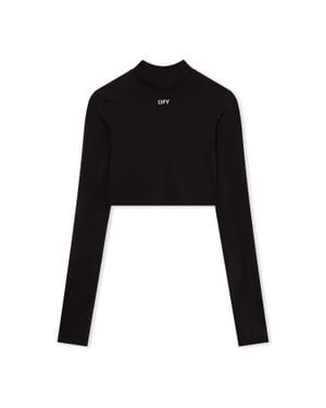 Off-White c/o Virgil Abloh Off Stamp Sec Skin Crop Turtle - Black