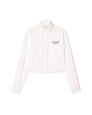 Off-White c/o Virgil Abloh Short Shirt With Embroidered Logo - White