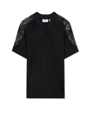 Off-White c/o Virgil Abloh Lace Insert Soccer Dress - Black