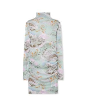 Off-White c/o Virgil Abloh Light Jersey Storytel Dress - White