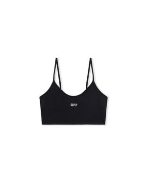 Off-White c/o Virgil Abloh Sleek Spaghetti Strap Top - Black