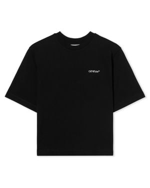 Off-White c/o Virgil Abloh Scribble Diag Boxy T-Shirt - Black