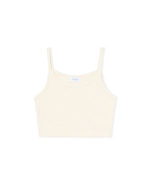 Off-White c/o Virgil Abloh Monogram Terry Top - White