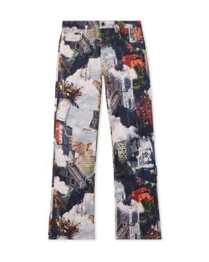 Off-White c/o Virgil Abloh World Paint Relax Jeans - Blue