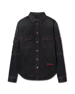 Off-White c/o Virgil Abloh Script Samurai Den Shirt - Black