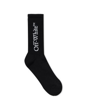 Off-White c/o Virgil Abloh Quote Mid Calf Socks - Black