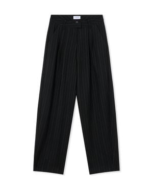 Off-White c/o Virgil Abloh Pinstripe Balloon Trousers - Black