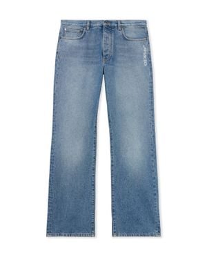 Off-White c/o Virgil Abloh Half Arrow Slim Relaxed Jeans - Blue