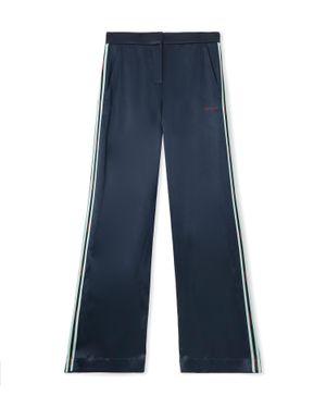 Off-White c/o Virgil Abloh Satin Wide Trousers - Blue