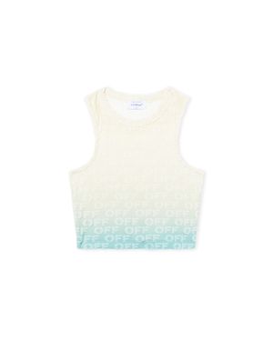 Off-White c/o Virgil Abloh Terry Gradient Knit Tank Top - White