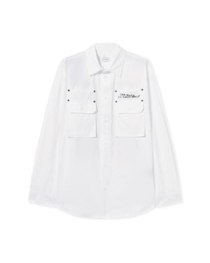 Off-White c/o Virgil Abloh Type Arrow Poplin Overshirt - White