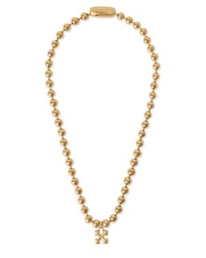 Off-White c/o Virgil Abloh Arrow Ballchain Necklace - Metallic