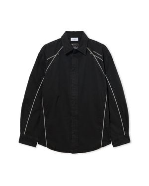 Off-White c/o Virgil Abloh Garment-Dyed Sporty Shirt - Black