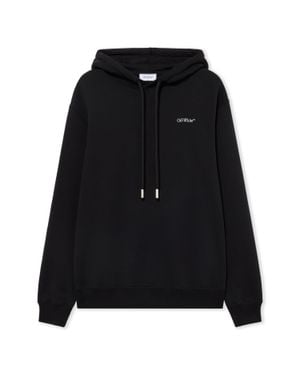 Off-White c/o Virgil Abloh Embroidered Arrow Out Flower Hoodie - Black