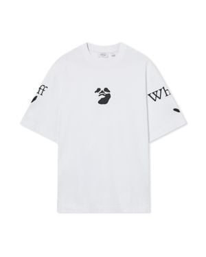 Off-White c/o Virgil Abloh Swimming Logo Skate T-Shirt - White