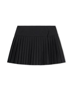 Off-White c/o Virgil Abloh Big Bookish Logo Pleated Skirt - Black