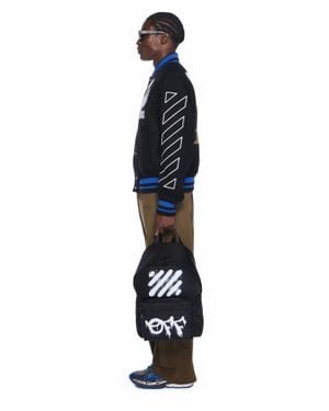 Off-White c/o Virgil Abloh Diagoonal Spray Backpack - Blue