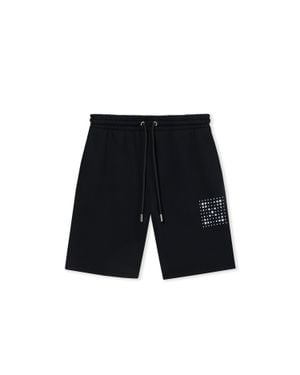 Off-White c/o Virgil Abloh Dotted Arrow Skate Sweatshorts - Black