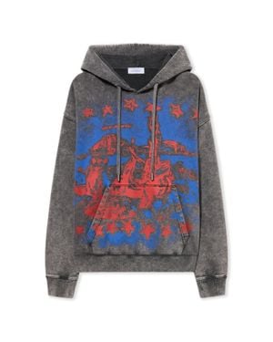 Off-White c/o Virgil Abloh Desert Ow Skate Hoodie - Blue