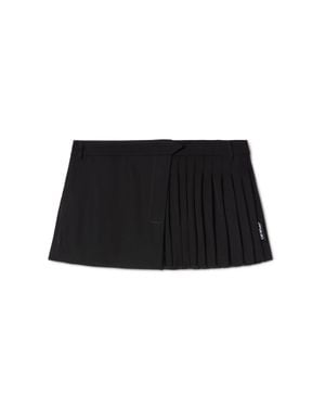 Off-White c/o Virgil Abloh Wool Mini Skirt - Black