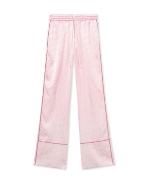 Off-White c/o Virgil Abloh Jacquard Satin Pyjama Trousers - Pink