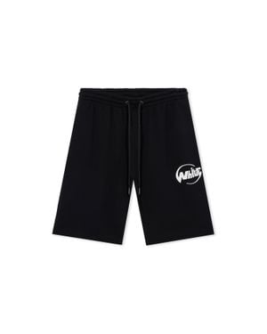 Off-White c/o Virgil Abloh Globe Logo Shorts - Black