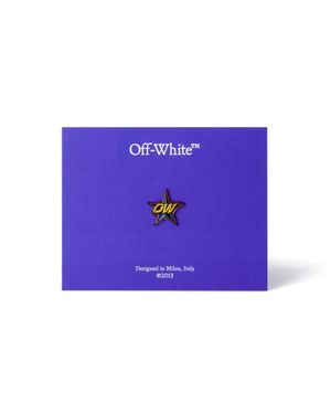 Off-White c/o Virgil Abloh CIONDOLO PER LACCI CON MOTIVO STAR GIALLO/ROSSO - Blu