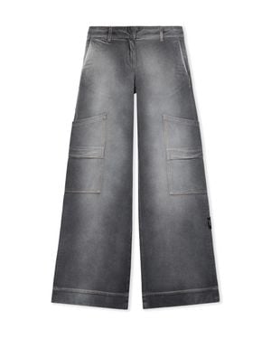 Off-White c/o Virgil Abloh Denim Toybox Cargo Trousers - Grey