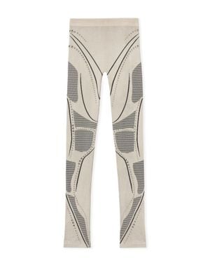 Off-White c/o Virgil Abloh Studded Seamless Race Pants - Natural